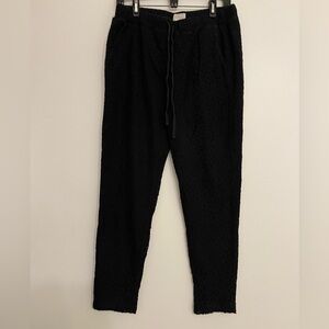 Lou & Grey Black lace Joggers pants bottoms swim coverup women medium m